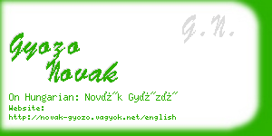gyozo novak business card